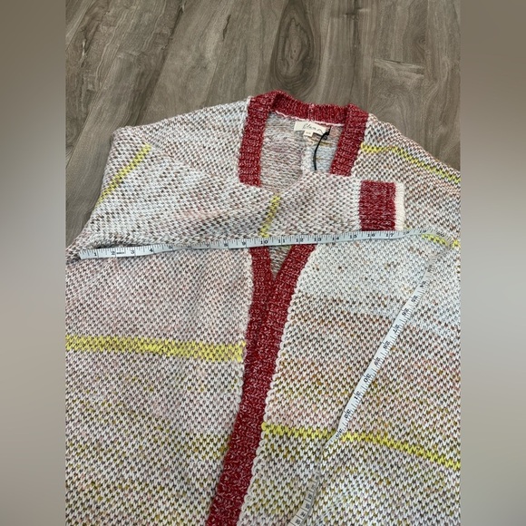 Elan Multicoloured Open Front Cardigan Soft Side Slits One Size NWT - Picture 12 of 12